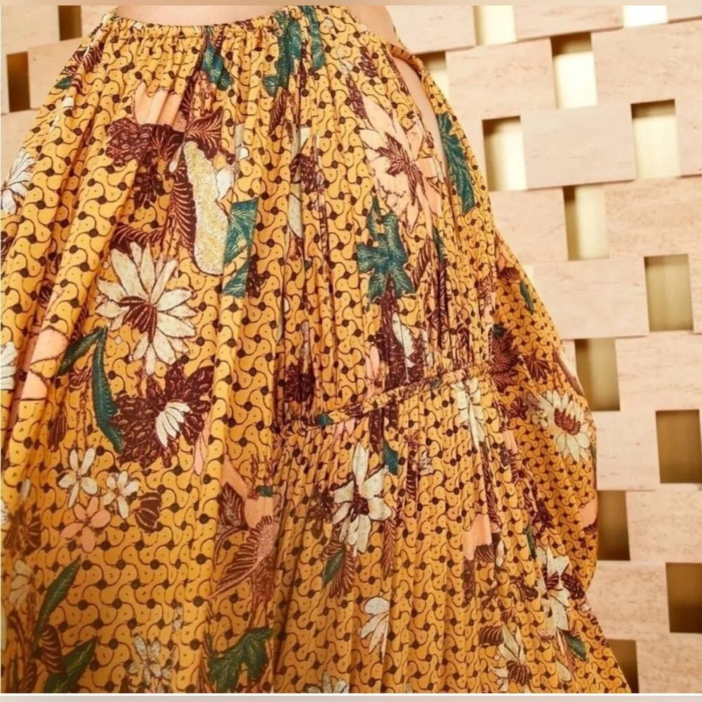Ulla Johnson Noemi Cold Shoulder Floral Midi Dress - Picture 10 of 14